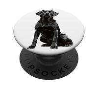 Labrador Retriever nero PopSockets PopGrip Adesivo