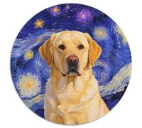 Labrador Retriever Puzzle A Forma Rotonda Puzzle Per Famiglia Puzzle Per Adulti Esigenti Pet Dog Puzzle 1000 Pezzi Ecofriendly Per Adulti Puzzle Creativo1000pcs (67.5x67.5cm)