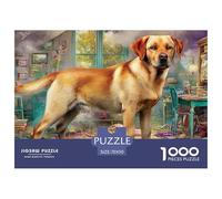 Labrador Retriever Puzzle Collezione D'Autore - 1000 Pezzi Ricercati Con Eccellenti Rappresentazioni Di Opere D'Arte - Il Regalo Di Festa Per Eccellenza, 14+ 70x50cm/1000pcs