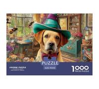 Labrador Retriever Puzzle Collezione D'Autore - 1000 Pezzi Ricercati Con Eccellenti Rappresentazioni Di Opere D'Arte - Il Regalo Di Festa Per Eccellenza, 14+ 70x50cm/1000pcs