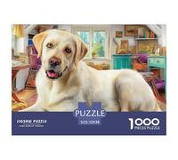 Labrador Retriever Puzzle Collezione D'Autore - 1000 Pezzi Ricercati Con Eccellenti Rappresentazioni Di Opere D'Arte - Il Regalo Di Festa Per Eccellenza, 14+ 52x38cm/1000pcs
