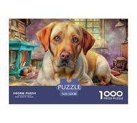 Labrador Retriever Puzzle Collezione D'Autore - 1000 Pezzi Ricercati Con Eccellenti Rappresentazioni Di Opere D'Arte - Il Regalo Di Festa Per Eccellenza, 14+ 52x38cm/1000pcs