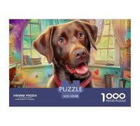 Labrador Retriever Puzzle Collezione D'Autore - 1000 Pezzi Ricercati Con Eccellenti Rappresentazioni Di Opere D'Arte - Il Regalo Di Festa Per Eccellenza, 14+ 52x38cm/1000pcs