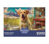 Labrador Retriever Puzzle Collezione D'Autore - 1000 Pezzi Ricercati Con Eccellenti Rappresentazioni Di Opere D'Arte - Il Regalo Di Festa Per Eccellenza, 14+ 38x26cm/1000pcs