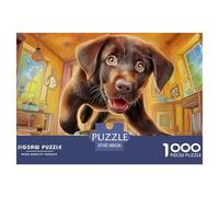 Labrador Retriever Puzzle Da Collezione Per La Famiglia - Stile Museo, 1000 Pezzi Con Immagini Puzzle Di Ispirazione Artistica Classica - Il Regalo Ricercato Per Adulti 14+ 38x26cm/1000pcs