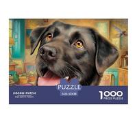 Labrador Retriever Puzzle Da Collezione Per La Famiglia - Stile Museo, 1000 Pezzi Con Immagini Puzzle Di Ispirazione Artistica Classica - Il Regalo Ricercato Per Adulti 14+ 52x38cm/1000pcs