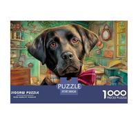 Labrador Retriever Puzzle in Stile Museo - 1000 Pezzi Di Fascino Con Splendide Illustrazioni Artistiche Da Collezione - Il Regalo Perfetto Per Un Pubblico 14+ 38x26cm/1000pcs