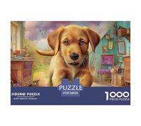 Labrador Retriever Puzzle Ispirato Ai Capolavori Dei Musei - 1000 Pezzi Con Immagini D'Arte Di Profondo Impatto Visivo - Per Divertirsi E Regalare, Consigliato 14+ 38x26cm/1000pcs