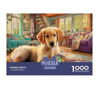 Labrador Retriever Puzzle Ispirato Ai Capolavori Dei Musei - 1000 Pezzi Con Immagini D'Arte Di Profondo Impatto Visivo - Per Divertirsi E Regalare, Consigliato 14+ 52x38cm/1000pcs