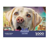 Labrador Retriever Puzzle Per Intrattenimento Condiviso - 1000 Pezzi Di Qualità Con Immagini Coinvolgenti Per Tutti I Gusti - La Scelta Perfetta Per Divertirsi E Regalare 52x38cm/1000pcs