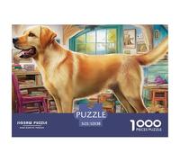 Labrador Retriever Puzzle Raffinato Da 1000 Pezzi Con Illustrazioni Artistiche Di Alto Livello - Il Regalo Di Festa Perfetto Per Adulti E Bambini Di Tutte Le Età 52x38cm/1000pcs