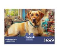 Labrador Retriever Puzzle Raffinato Da 1000 Pezzi Con Illustrazioni Artistiche Di Alto Livello - Il Regalo Di Festa Perfetto Per Adulti E Bambini Di Tutte Le Età 38x26cm/1000pcs