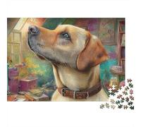 Labrador Retriever Set Puzzle Premium Da 1000 Pezzi, Cute Pet Dog, Impossibile, Difficile, Stimolante, Stress, Migliore Regalo, Idea Regalo, Hobby, Tempo Libero 70x50cm/1000pcs