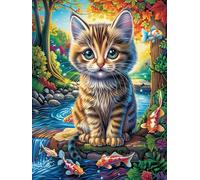 Labrador Retriever with Book in Flower Garden Puzzle 1000 Pezzi Venezia Per Adulti Fantástico Cuento De Hadas Animal Cartone Spesso Non Sbiadisce Per Decorazione Soggiorno Da Passatempo Con Poster E C