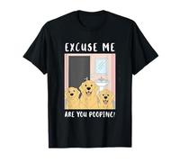 Labrador Retrievers Curioso Divertente Sei Pooping Maglietta