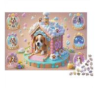 Labrador - Sturdy Build Broad Forehead Friendly Expression Loyal Companion Image Warm Interactive Vibe Tech-inspired Elements Greeneco-friendly Cute Appeal - 1000Pcs Puzzle Classici - Orizzontale -