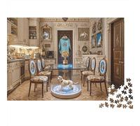 Labrador - Sturdy Build Broad Forehead Friendly Expression Loyal Companion Image Warm Interactive Vibe Tech-inspired Elements Greeneco-friendly Cute Appeal - 1000Pcs Puzzle Classici - Orizzontale -