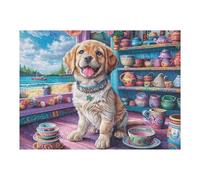 Labrador Tea House Puzzle 500 Pezzi Rompicapo Per Momentidi Pace Attività Solitaria Rilassante Antistress Naturale Regalo Per Chi Ama La Tranquillità 500 PCS