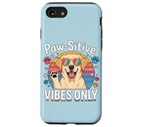Labrador vintage Paw-sitive Vibes Only Cute Dog Lover Custodia per iPhone SE (2020) / 7/8