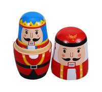 LABRIMP 1 set Matrioska con Design Nutcracker Decorativo per Natale Facile da per La Casa e Decorazioni Festive