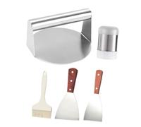LABRIMP 1 Set Utensili per Barbecue per Carne per Condimenti Pennello e Spatola Accessori per Grigliate e Feste Facili da Trasportare e Riutilizzabili
