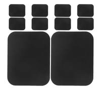 LABRIMP 10 adesivi metallici magnetici per supporto auto per telefono - Piastre metalliche magnetiche di ricambio - Dischi di ferro rettangolari adesivi per auto con supporto adesivo per custodia