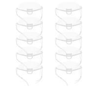 LABRIMP 10 Pezzi Maschere Protettive per Viso in Pe Anti-appannamento per Cucina e Bbq, Design Ergonomico ad Alta Protezione per Hotel e Ristoranti
