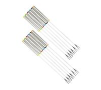 LABRIMP 12 pezzi Forchette Fonduta in Acciaio Inossidabile da Pz Forchettine da Dessert e Frutta con Lungo Resistenti e Portatili per Cioccolato Dolci e Snack Colore Colore Casuale