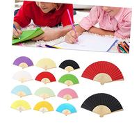LABRIMP 12 Pezzi Ventagli Pieghevoli per Ventaglio Vuoto per Pittura DIY Festa Regalo