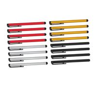 LABRIMP 16pezzi Pennini Capacitivo Per Touch Screen Stylus Pen Per Tablet e Smartphone Punta Morbida Compatibile Dispositivi Touchscreen Colori Variabili Nero Rosso