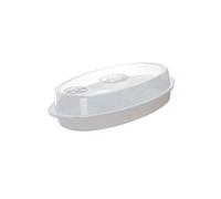 LABRIMP 1set Piatto Steamer Per Pesce Versatile Con Coperchio Cottura Al Vapore in Microonde Per Pesce Verdure E Alimenti Design Moderno E Pratico Accessorio Cucina Essenziale
