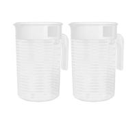 LABRIMP 2 Pezzi Contenitore per Bevande con da Pitcher Trasparenti per Frigorifero per Tè Freddo e Latte Pratici per Famiglia e Attività All Aperto