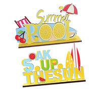 LABRIMP 2 Pezzi Decorazione per Foto Soak Up The Summer per Feste e Allestimenti Domestici