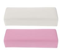 LABRIMP 2 Pezzi Poggiapolsi per Manicure in Pelle Rosa, Accessori Manicure Comodi e Pratici per Nail Art e Lavori di Unghie