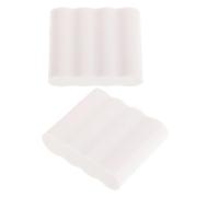 LABRIMP 2 Pezzi Scatola portabatterie per camper Caso protettivo TPEE White