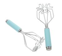LABRIMP 2 Pezzi Schiacciapatate Acciaio Inossidabile Professionale Strumento Manuale Versatile per Purè Verdure e Frutta Design Ergonomico Facile da Usare e