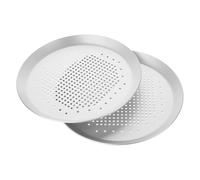 LABRIMP 2 Pezzi Teglia per Pizza Rotonda per Uniforme Forno Adatta per Cucine Domestiche e Professionali Facile da e Resistente