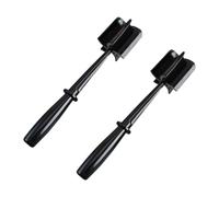 LABRIMP 2 Pezzi Tritacarne Manuale Multifunzionale in Pp Nero per Carne Macinata e Verdure Manico Antiscivolo per Uso Domestico e Pasti in Padella