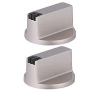 LABRIMP 2pezzi Manopole Per Piano Cottura Metallo Pomelli off Per Gas Facili Da Installare e Utilizzare Compatibili Con Cucine Domestiche e Ristoranti