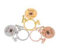 LABRIMP 3 Pezzi Portachiavi Laurea Class Of in Acciaio Inossidabile Antiruggine Charm Decorativi per Laureandi Università Scuola Superiore e Docenti Regali Diploma Maturità Uomo Donna