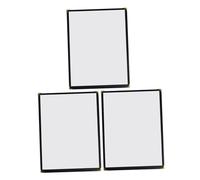 LABRIMP 3 pezzi Protezioni Trasparenti per Menu in PVC con Angoli Dorati Copertura Rigida Antisporco per Ristoranti Bar e Facile da e Doppia Cucitura Rinforzata