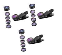 LABRIMP 3pezzi Per Smartphone Fish-eye Super Grandangolare Macro Teleconvertitore Cpl Polarizzato Accessori Fotografici Per