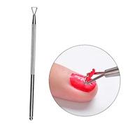 LABRIMP 3pezzi Spingi in Acciaio Inossidabile Triangolo Rotondo Doppio Lato Cutcicola Peeler Raschietto Rimozione Smalto per Unghie Pulitore per Cutcicole Cucchiaio per Cutcicole