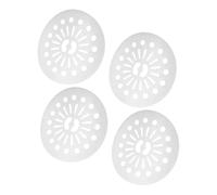LABRIMP 4 Pezzi Pressa per Vestiti Plastica per Asciugatrice Pad Spessore Rinforzato per Pressione Accessori Compatibili Automatica Bianco