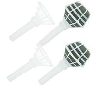 LABRIMP 4 Pezzi Supporto Bouquet Nuziale in Plastico Bianco | Finitura Curata, Struttura Poco Fragile, Base per Bouquet Fai da Te, Adatto a Bridal Shower e Uso Domestico