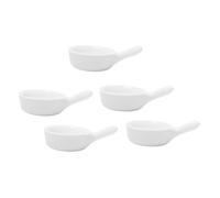 LABRIMP 5 pezzi Piatti Condimento in Ceramica con Manico Ciotole Piccole Multiuso per Salsa Antipasti e Frutta per Casa Ristorante e Catering