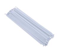 LABRIMP 50 Pezzi Barre Metalliche per Cartelle Sospese Bianche Binari Resistenti per Organizzazione Documenti Supporto per File Progetti e Archiviazione Personale