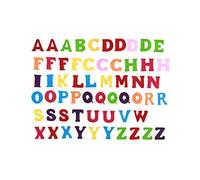 LABRIMP 50 Pezzi Lettere in Feltro Non Tessuto Pre Tagliate per Lettere ABC per Lavoretti Creativi e Accessori per Hairclips Hairbows Colore Casuale Stile Stili Multipli