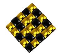 LABRIMP 50 pezzi Palloncini Quadrati in Film Alluminio Doppio Colore Oro e Nero Decorazione Gonfiabile per Festa Compleanno Shower e Sfondo Fotografico Leggeri e Resistenti per Interni ed