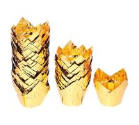 LABRIMP 50 Pirottini di Carta per Muffin e Cupcake in Alluminio Resistenti al Calore, Pratici per Panetterie e Stand Alimentari, Stile Casual Stili multipli